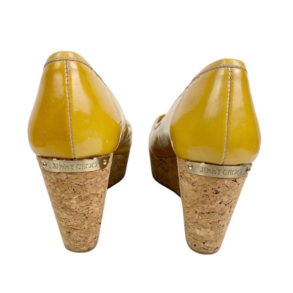 Jimmy Choo Mustard Yellow Pumps - Picture 5 of 8